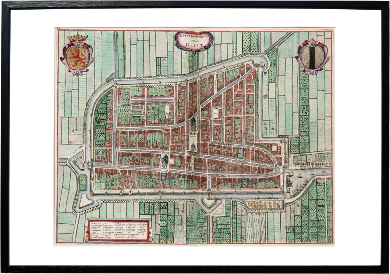 Oude kaart Delft kopen - Historische kaarten - verledeninkaart